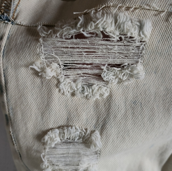 Pacsun Distressed Denim Shorts Size 25 - Picture 4 of 14